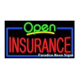 Open Insurance Neon Sign 
