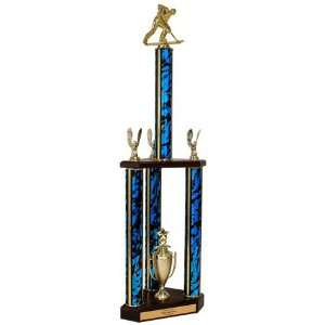   Quick Ship Two Tier 3 Column Roller Hockey Trophies