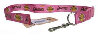 Los Angeles Lakers Pink Lanyard Key Chain ID Strap  