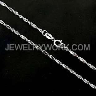   is 1.5mm wide.The chain&clasp are solid 18kt white gold.(ne07052
