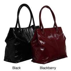 Adrienne Vittadini Classic Leather Tote Bag  