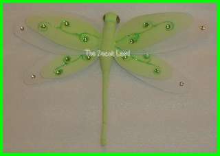 11 Green Layered Dragonfly Hanging nursery wall Decor  
