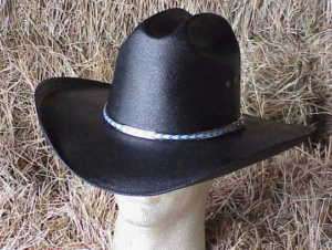 NEW BLACK STRAW COWBOY WESTERN HAT  