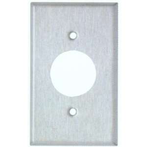 Stainless Steel Metal Wall Plates 1 Gang Single Receptacle Stainless 