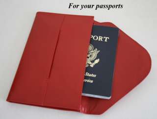 Nw SOFT LEATHER PHOTOS, Passport, Receipts Envelope  