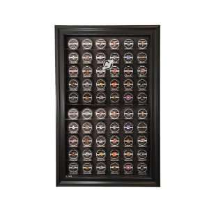New Jersey Devils 60 Hockey Puck Display Case, Cabinet Style with 