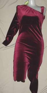 NWT Maroon Velvet Long Sleeve Capri Unitard Costume XL  