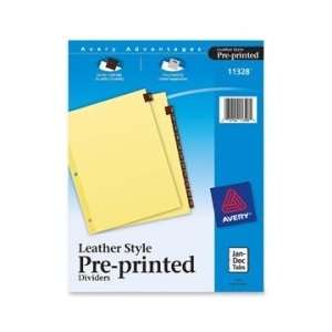  Avery Monthly Tab Divider   Red   AVE11328 Office 