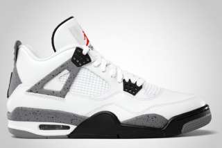 Mens Nike Air Jordan Retro 4 Cement White/Black/Grey Size 7.5 15 