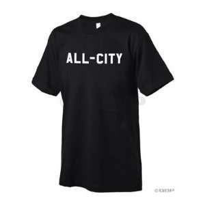 All City   Cutter T Shirt, Black, LG 