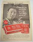 Vintage Pall Mall Cigarette Full Page Military Print Ad Particular 