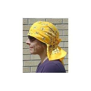  Skulldana Lemon Yellow Paisley Headwear Automotive