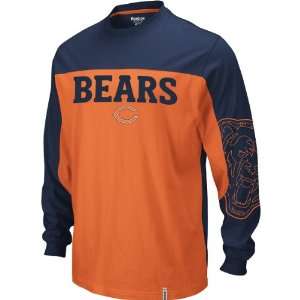 Reebok Chicago Bears Long Sleeve Arena T Shirt   Nfl Exclusive Size 