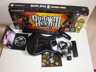 GUITAR HERO III LEGENDS OF ROCK WIRELESS BUNDLE PS2  