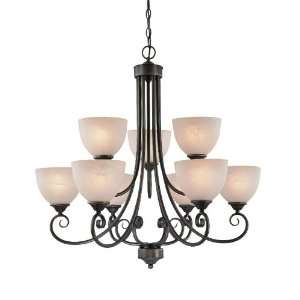  Jeremiah RALEIGH 9 LT CHANDELIER OB