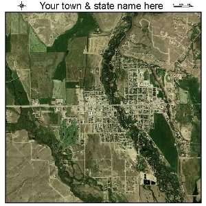   Aerial Photography Map of Pinedale, Wyoming 2009 WY 