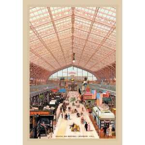  Machinery Hall at the Paris Exhibition 1889 12x18 Giclee 