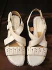 Naturalizer N5 Comfort Iksa Sandals Shoes White & Tan Womens Size  6.5 