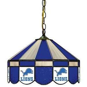  Detroit Lions NFL 16 Stained Glass Pub Lamp   18 4018 