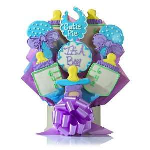 Its a Boy Personalized Cookie Bouquet Grocery & Gourmet Food
