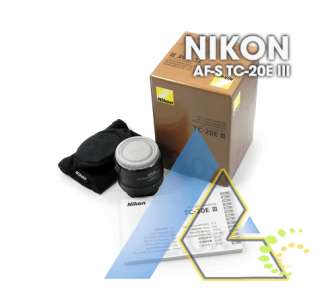 Nikon TC 20E III 2x AF S Teleconverter + 1 Gift + 1 Year Warranty
