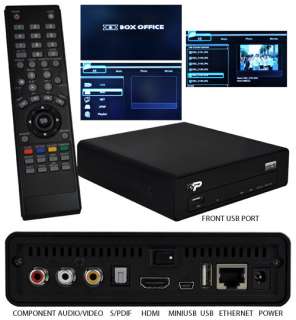 Patriot Box Office 1080P High Definition Media Player PCMPBO25 (Black)