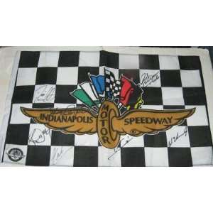  Indianapolis Indy 500 Winning Drivers SIGNED Flag Mears 