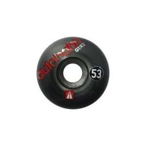 Autobahn GT/R2 Clear / Black Skateboard Wheels   53mm 97a/101a (Set of 