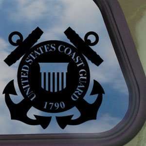  Coast Guard Shield Black Decal United States Military 