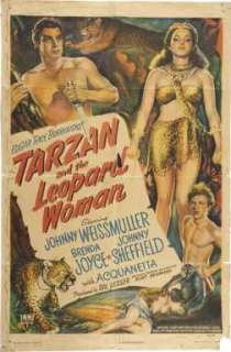 TARZAN & THE LEOPARD WOMAN  ONE SHEET POSTER WEISMULLER  