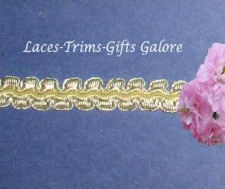 Yd Yellow 3/8 Fancy Satin Fabric Trim Lace Style R84  