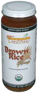 Organic Brown Rice Syrup   16 oz. [2413]  