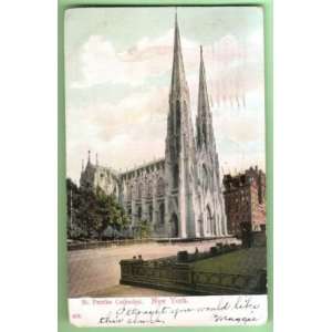  Postcard St Patricks Cathedral New York City 1908 