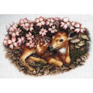  Fawn & Blossoms kit (cross stitch) Arts, Crafts & Sewing