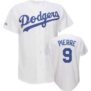 Juan Pierre White Majestic MLB Home Replica Los Angeles Dodgers Jersey 