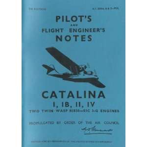  Consolidated Catalina Aircraft Pilots Notes Manual 