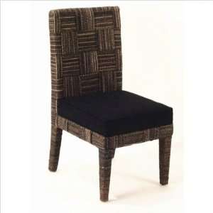   Side Dining Chair in Abaca Twist Fabric Base White