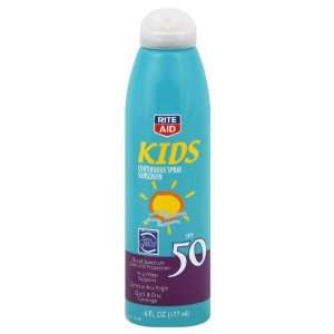 Rite Aid Sunscreen, Kids, Continuous Spray, SPF 50, 6 oz 