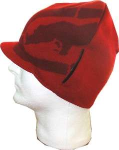 Red ECKO UNLTD Knit Visor WINTER Beanie CAP Hat  