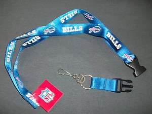 Buffalo BILLS NFL LANYARD wDetach Keychain BLUE NWT  