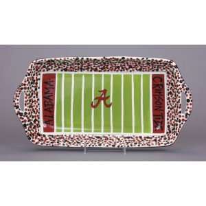  University Of Alabama Stadium Platter With Handles 