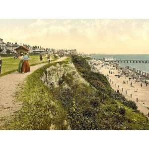  Vintage Travel Poster   West cliff Clacton on Sea England 