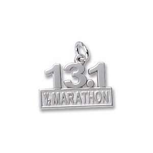  Half Marathon Charm in Sterling Silver Jewelry