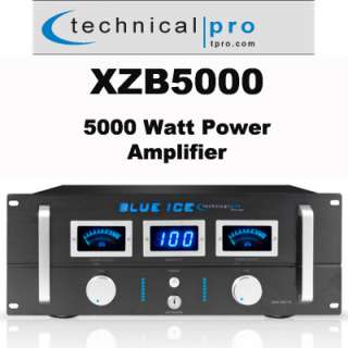 Technical Pro XZB5000 DJ Power Amplifier 5000 Watt Blue Ice Amp New 