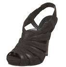 Zara black crocodile peep toe platform pumps heels 39  