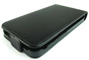 Black Leather Pouch Flip Case Cover for Samsung Galaxy S2 II i9100 