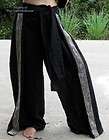 Wonderful Side Flap Grain Line Taekwondo Pants S Black