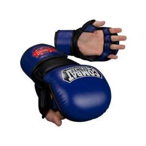  Combat Sports MMA Safety Training Gloves (Blue/Black x 
