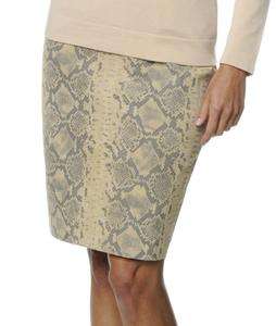 Terry Lewis Python Print Suede Skirt $119.90 SAND  