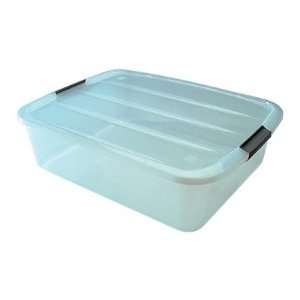  Storage Series Buckle Up 32QT Box in Clear   6 Piece Set 